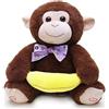 Toyland Peluche Peluche Scimmia Peekaboo 30 cm Giocattolo di canto animato a doppia funzione con orecchie mobili - Perfetto per lo sviluppo