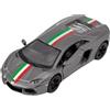 Easy Toys Modellino Auto Compatibile con Lamborghini Aventador. Auto Giocattolo in Scala con Porte Apribili. Modellismo Automobile. (LP 700 Nera)