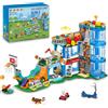 HOGOKIDS City Sports Gym - Kit da costruzione, 961 pezzi, per amici, centro sportivo, calcio, basket, arrampicata, nuoto, skateboard, giochi di compleanno, per bambini, ragazze, ragazzi, 6, 7, 8+