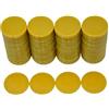 SmartDealsPro - Set di 100 contatori in plastica opaca, 25 mm, con scatola portaoggetti (Dorata)