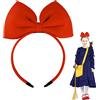 Hoshin Cerchietto Biancaneve Bambina Donna, Hoshin Cerchietto Fiocco Rosso Accessori per Capelli Perfetti per Natale e Cosplay
