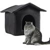 Clomuzi Outdoor Cat Shelter, Impermeabile Cat House Outdoor Cosy Dog Houses per cani di piccola taglia, Cat Outdoor Cat House For Winter Warm, Oxford Fuori Cat Shelter Cat Kennel,