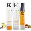 GK HAIR Global Keratin Moisturizing Shampoo and Conditioner Sets (3.4 Fl Oz/100ml) with Anti Frizz Serum Argan Oil (1.69 Fl Oz/50 ml) For Dry Damaged Hair Repair- All Hair Types
