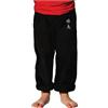 TAO MARTIAL Pantaloni Kung Fu da bambino stile Tai Chi e Wing Chun Kimono leggeri e larghi, Nero Wing Chun, 10 anni