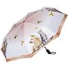 VON LILIENFELD® Ombrello Pieghevole Tascabile Apertura e Chiusura Automatica Antivento Leggero Stabile Colorato Gatto Cane Cucciolo Vita animale