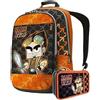 Franco Panini. Schoolpack Zaino Scuola Lyon Gamer Organizzato + Astuccio Completo 3 Zip