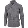 Generic Maglione a collo alto Maglione Bianco Elegante 2025 Alla Moda Uomo Inverno Caldo Collo Alto Moda Biancheria Intima Termica Base Plain T Shirt Camicetta Pullover Manica Lunga Top Maglione di Lana Uomo,