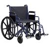 TERMIGEA Sedia a rotelle Termigea bariatrica ad autospinta, 55 cm, Blu, Acciaio, Pieghevole