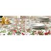 Gabel - Collezione Buon Natale - Tovaglia Rettangolare Senza Tovaglioli - Stampata con Tecnica Digitale su Panama di Puro Cotone 100% - HOLLY (Rettangolare da 6 (150 x 180 cm))