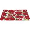 SaRani Telo Arredo Copritutto Gran Foulard Copriletto Copridivano Fantasia Natale Rosso (Stelle rosso)