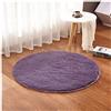 DAIHAN Tappeto Rotondo Decorativo A Pelo Corto Morbido Soggiorno Tappeti Camera da Letto E Bagno Viola 2 100CM Corto