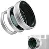Freewell obiettivo grandangolare e macro 2 in 1 compatibile con Fuji X100VI/X100V - Design versatile, ingrandimento migliorato