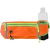 CAPASTEC Marsupio Sportivo con Porta Borraccia Cintura Running Porta Telefono Corsa Impermeabile con Strisce Riflettenti e Cinturino Regolabile per Donna Uomo Jogging, Arancione