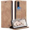 WenBaby Caseme Cover per Samsung Galaxy A30S/A50S/A50 con [2 Pezzi Vetro Temperato],Flip Custodia Pelle PU Libro Portafoglio con [Slot Cart] [Supporto Stand] [Magnetica], Marrone