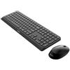 Philips SPT6407B/16 Combo tastiera e mouse, wireless, 2,4 GHz, Bluetooth (3 dispositivi), compatibile con Windows, MacOS e iOS, tastiera QWERTY,1600 dpi, nero