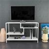 Hanah Home Supporto per TV, melammina, Bianco, Taglia Unica