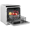 ksamwjf Mini lavastoviglie da 5 litri, lavastoviglie a libera installazione automatica per uso domestico, 4 set di stoviglie, pratico per lavare i piatti, frutta e verdura