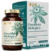 Nature Basics Passiflora biologica - 180 capsule ad alto dosaggio / 1100 mg di estratto di passiflora biologica per dose giornaliera/rapporto 10:1 / Vegano, certificato e sostenibile in barattolo
