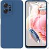 ARRYNN Custodia per Xiaomi Redmi Note 12 4G Cover + Pellicola Protettiva Vetro Temperato,Liquid Silicone TPU Case Cover per Xiaomi Redmi Note 12 4G - Blu