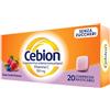 PROCTER & GAMBLE SRL Cebion masticabile Senza Zucchero - integratore di Vitamina C gusto Frutti di Bosco - 20 compresse masticabili
