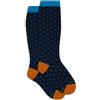 Gallo Calze lunghe bambino blu fantasia pois