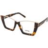 LeWish Rialto C4 | Occhiali da Vista Graduati | Prova Online | Plastica | Farfalla | Marrone, Oro, Havana | Adrialenti