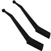 AERZETIX - C59617 - Set di 2 spatole per fughe di piastrelle 117x38mm - in plastica - per stuccatura attrezzi riparazione terracotta ristrutturazione bagno cucina WC - colore nero