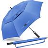 NINEMAX Ombrello Pioggia Grande, Ombrello Golf Grande Antivento Robusto, Lungo Ombrelli Grandi Da Pioggia Automatico Resistente Al Vento Forte per Uomo Donna (Navy/Blu Navy)