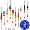 INNAL 10 Galleggiante Pesca Alta Sensibilità Galleggianti da Pesca Mare Galleggiante Galleggianti Bobbers Galleggiante da Pesca con 100 Piombini da Pesca Adatto per la Pesca in Acqua Salata e Dolce