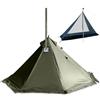 Top Lander Tenda calda da campeggio con stufa a legna Jack Inverno Teepee Tenda 4 Stagioni Backpacking Tenda per Sopravvivenza Caccia Pesca Militare