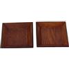 Zerodis 50 Piatti Quadrati in Legno, Ciotole Usa e Getta in Palma, Piatti in bambù - Ecologici, Multifunzionali, Design Minimalista, Carino Stile Giapponese, Fatti a Mano - 3,94x3,94x0,6