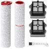 Fixbetter Set di accessori con rullo e filtro per aspirapolvere Roborock Dyad Pro/Dyad Pro Combo, pezzi di ricambio per aspirapolvere a umido e a secco (3 spazzole, 2 filtri, 1 spazzola per la pulizia