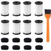 Antoble Filtro di Ricambio Compatibile con Gli Aspirapolvere Ariete Handyforce 2761 e 2759, Include 8 Filtri + 8 Filtri in Schiuma +1 Spazzola per La Pulizia -17 pz