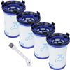 Leadaybetter 4 pezzi Filtro di Ricambio per Rowenta Air Force 360 RH9037 RH9038 RH9039 RH9051WO RH9057WO RH9086WO Aspirapolvere ZR009001 Filtri Hepa Accessori