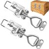 Riisoyu Set di 2 Chiusure di Bloccaggio in Acciaio Inox M6 Con Leva, Sicurezza Regolabile per Armadio, Porta, Casse