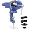 DNGH Morsa da Banco Professionale Girevole 360° con Incudine, Morsa da Tavolo Larghezza Ganasce 80 mm, Materiale in Acciaio Fuso, per Falegnameria, Foratura, Taglio, Lavorazione dei Metalli