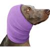 Voarge Bandana per Animali Domestici, Protezione dell'Udito per Cani, Paraorecchie per Cani, Lenitivo (Viola, M)