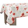 Le linge de Jules Tovaglia Antimacchia Poppies Rosso - Quadrata 150x150 cm