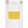 Nellie's Choice Portaoggetti, Motivo Quadrati, 10.60 x 7 cm, Fustella per Planner, Bullet Journal, Scrapbooking, Fai-da-Te, DIY, Giallo, 10,60 x 7 cm