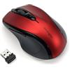 Kensington K72422WW Mouse Pro Fit wireless, Mouse ottico di medie dimensioni, 5 pulsanti e design ergonomico per destrorsi, Connessione Plug & Play, Compatibile con Windows e macOS, Rosso