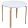 Vacchetti Tavolino BIMBI LEGNO BIANCO TONDO CM Diam 60H 50 di Vacchetti