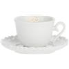 Thun Set 2 Tazze Caffè Con Piattino Valentino Oro La Porcellana Bianca di Thun