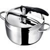 Abert Pentola a pressione Inox Aisi 430 Lt 3,5 Linea Easy anche per induzione di Abert