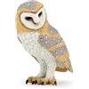 PAPO - Statuina Barbagianni Realistica Giocattolo per Bambini - 3 Anni + - Collezione Vita Selvaggia - Gioco Educativo Osservazione Notturna - Idea Regalo Giocattolo Bambina Bambino - 6.3 Cm