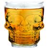 NERTHUS Set di 4 bicchieri di vetro tipo teschio per Whisky, Vodka, Liquore.