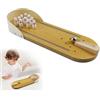 UptVin Set da Bowling da Tavolo, Mini Gioco di Coni per Bambini, Giocattolo Educativo Perfetto per Feste e Calze di Natale