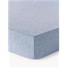 Westwing Collection Lenzuolo con angoli topper in lino Linna - Blu