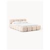 Westwing Collection Letto imbottito in bouclé Tayla - Rosé