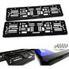 RZG 2x telaio surround porta targa idrografico in fibra di carbonio EU IT I nero