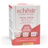 Schesir Veterinary Solution Gastro Intestinal Umido per Gatti - Trial Pack - Filetti di Pesce, Filetti di Pollo, Mousse di Pollo - 3 x 80 gr